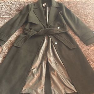 Midi Length Wool Coat